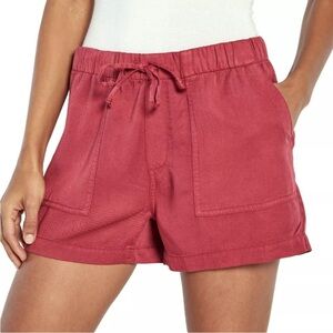 Gap Size Large Pink City Ribbed Waist Pull-on Shorts w/Front & Back Pockets